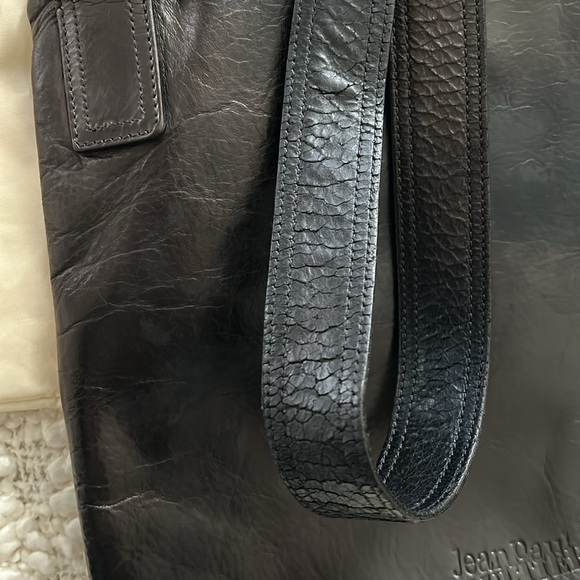 Very rare beautiful vintage cross body JEAN PAUL GAULTIER black leather - Picture 10 of 13